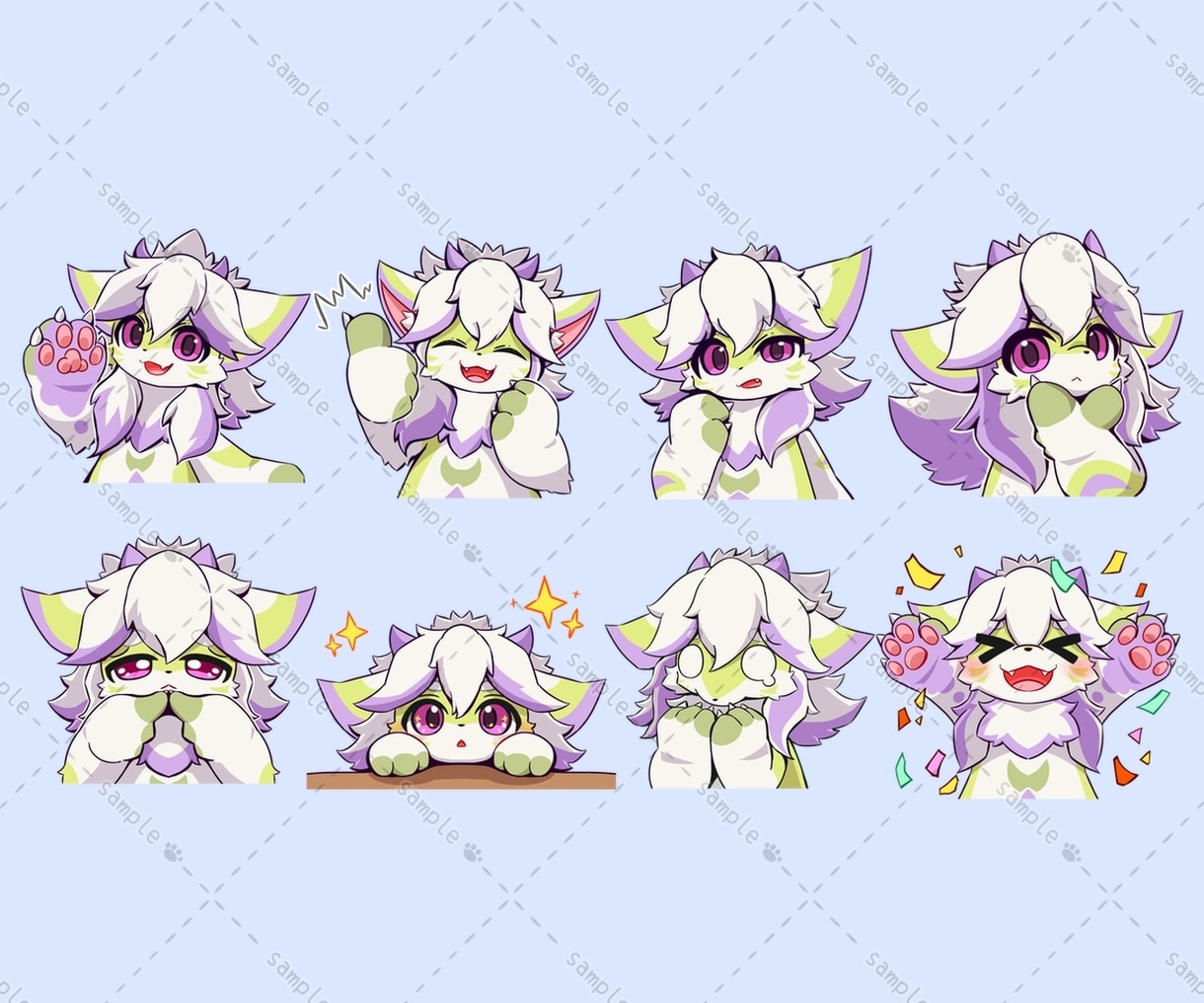 ケモノキャラのLINEスタンプ作ります あなたのケモノキャラクターの可愛いスタンプを作ります！ イメージ5