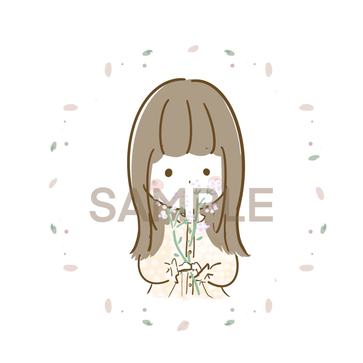 SNSアイコン＊ゆる可愛いイラストを描きます 写真を元にイラストをお描きします！ イメージ1