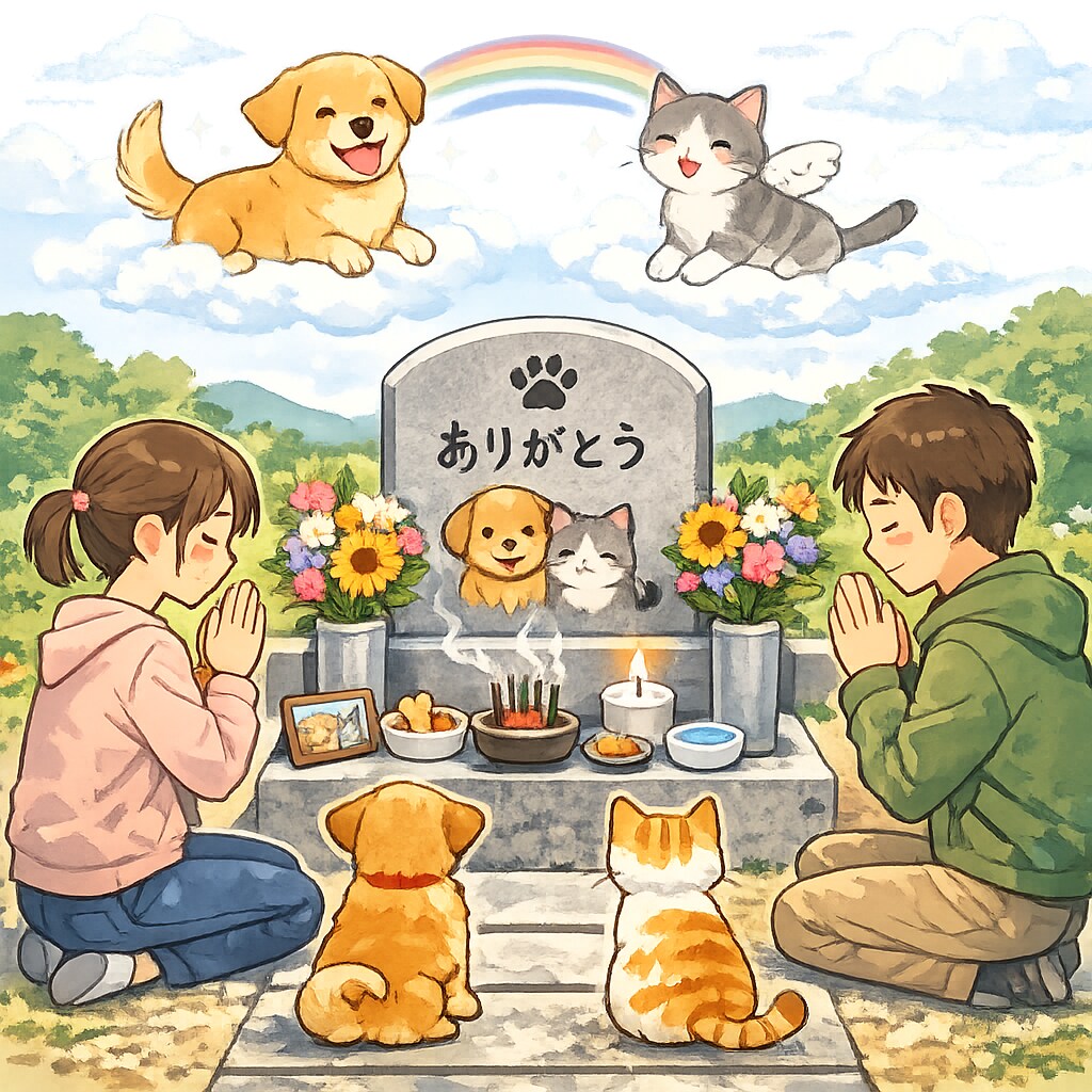 ペットのお墓参り代行します 心を込めて丁寧にお参りし、写真でご報告します イメージ1