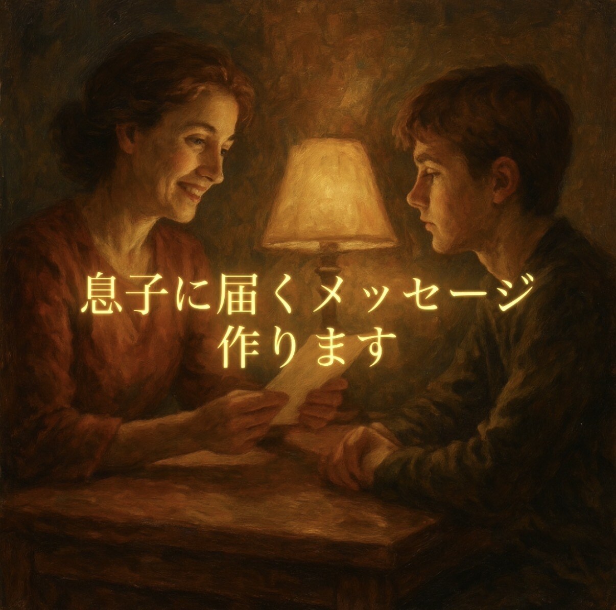 不器用なあなたへ、息子に伝えたい気持ち文章にします 言葉にできない“母の想い”を、やさしく整えます。 イメージ1