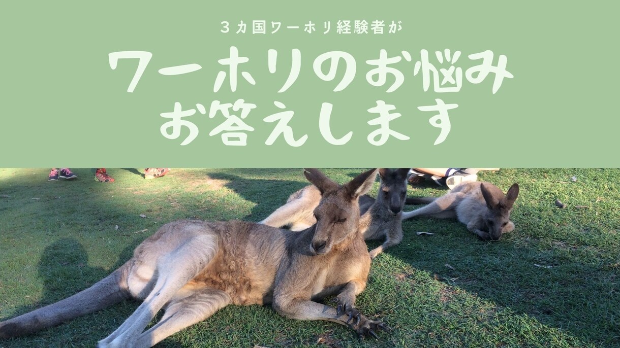 ワーホリに関する質問・相談お答えします ３カ国ワーホリ＋23カ国一人旅の経験あり！ イメージ1