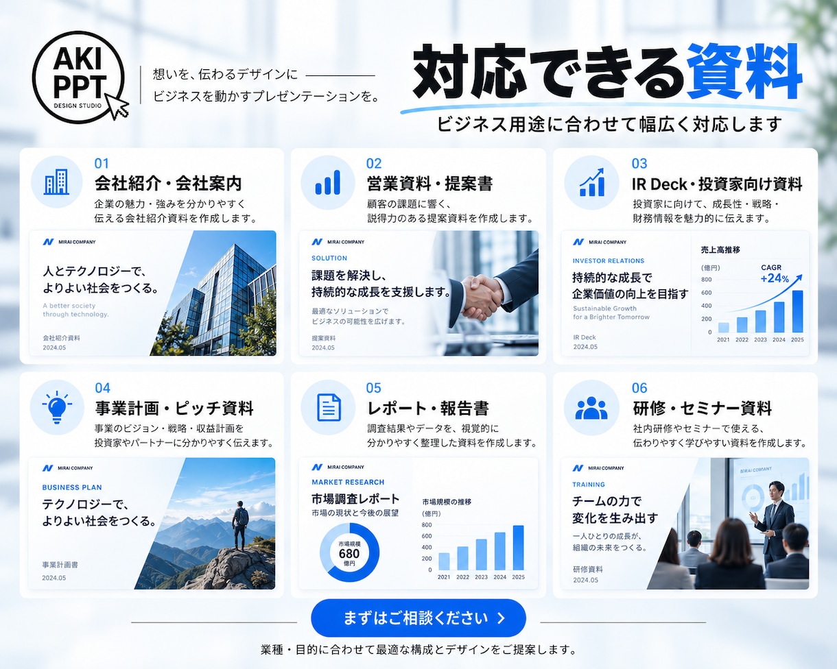 PowerPoint資料をデザインしますます 企業紹介・営業資料・提案書を美しく仕上げます イメージ2