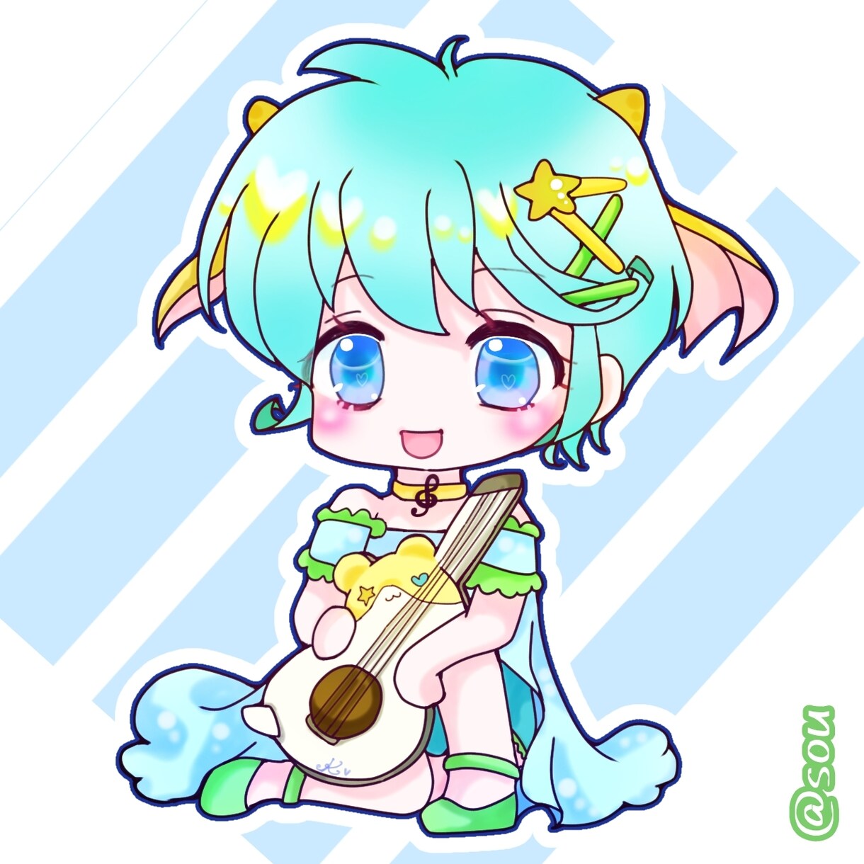 かわいい ＆かっこいいアイコン制作致します 透明感と癒しなイラストをアイコンにして目立っちゃお イメージ4