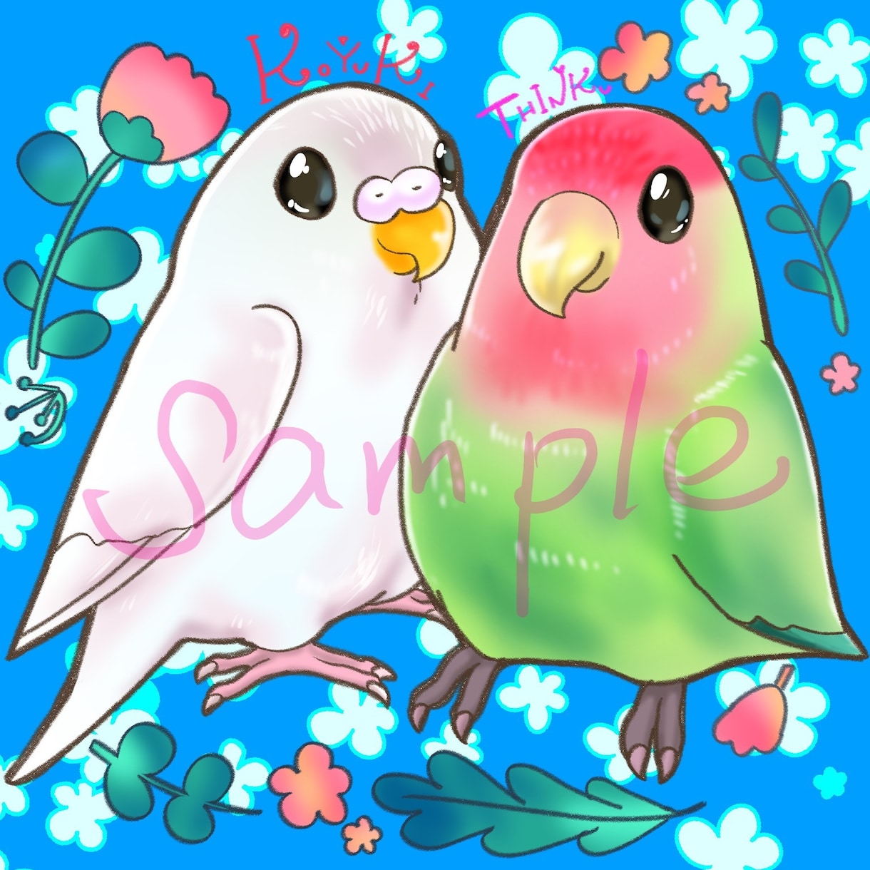 インコ大好きさん集まれ！特価でインコの絵描きます オカメインコ、セキセイインコ、文鳥…鳥なら何でも！ イメージ5