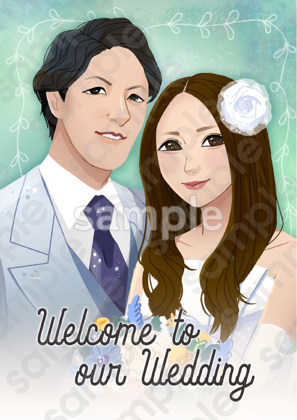 記念日やプレゼントに！おしゃれな似顔絵描きます やさしくおしゃれなタッチで似顔絵制作いたします！ イメージ2