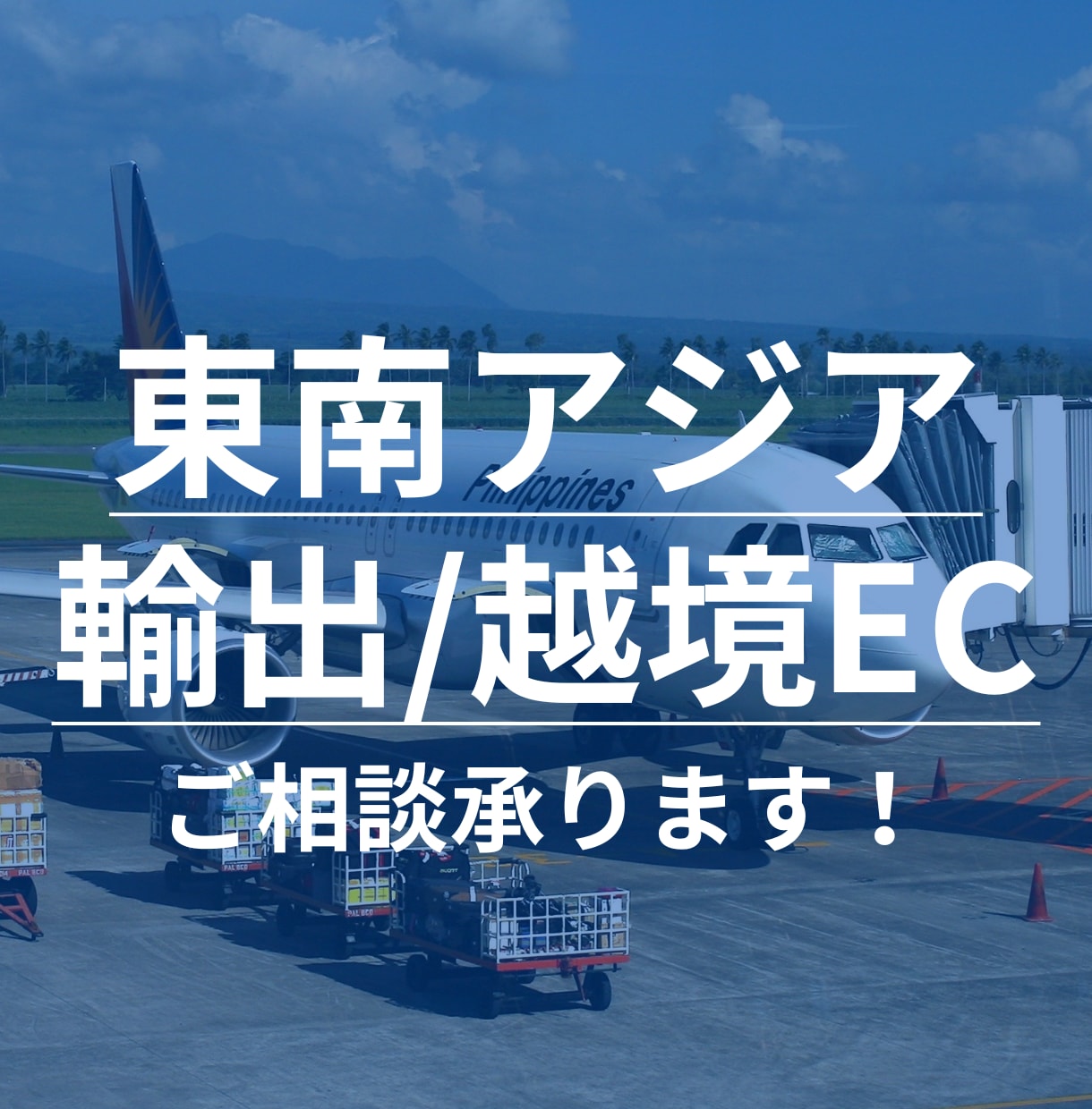 東南アジア向け輸出・越境ECのご相談承ります 中小企業様へフィリピン市場攻略に役立つ情報をお届けします！ イメージ1