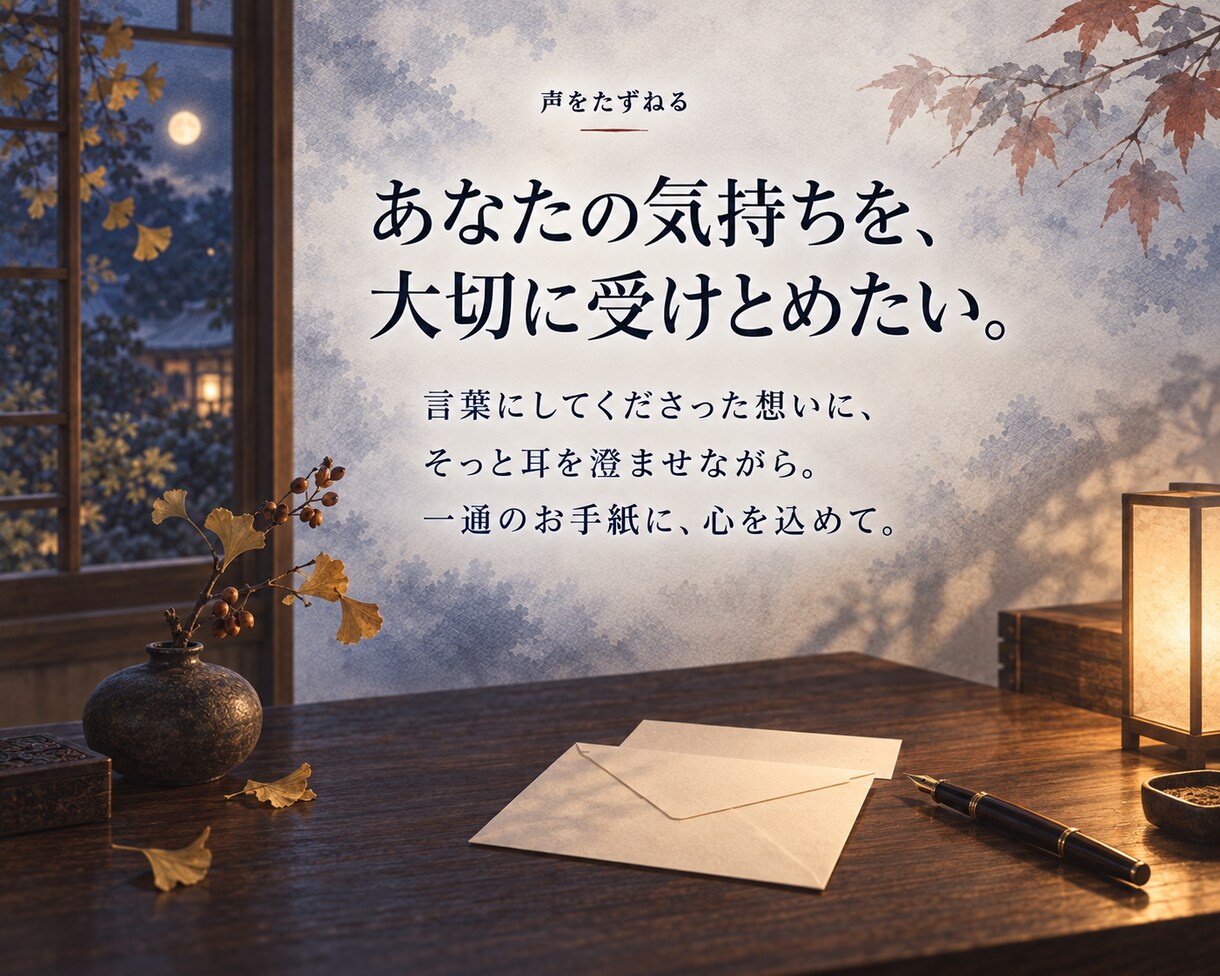 あの人の声で、あなたへの手紙をお届けします 自分にかけられなかった一言で未来が開かれる イメージ9