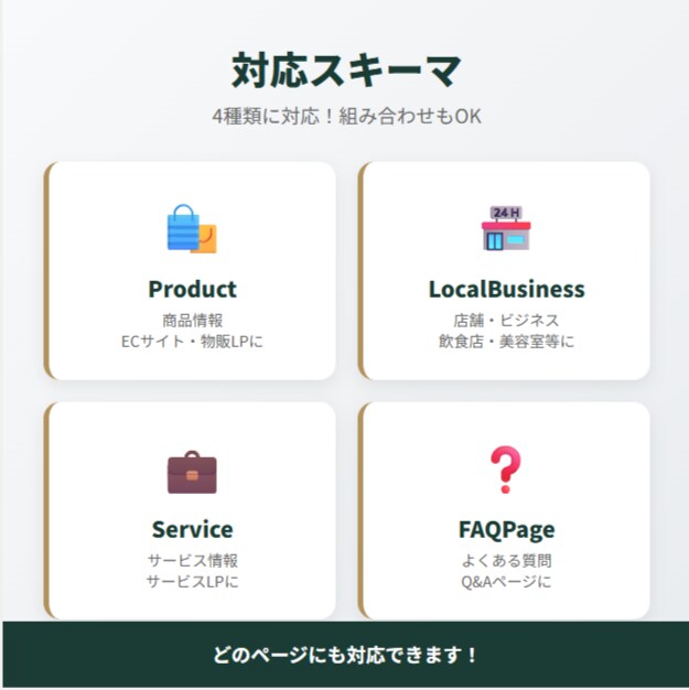 AIO対策の構造化データJSON-LDを作成します Google推奨のJSON-LD形式｜LP制作者にも イメージ3