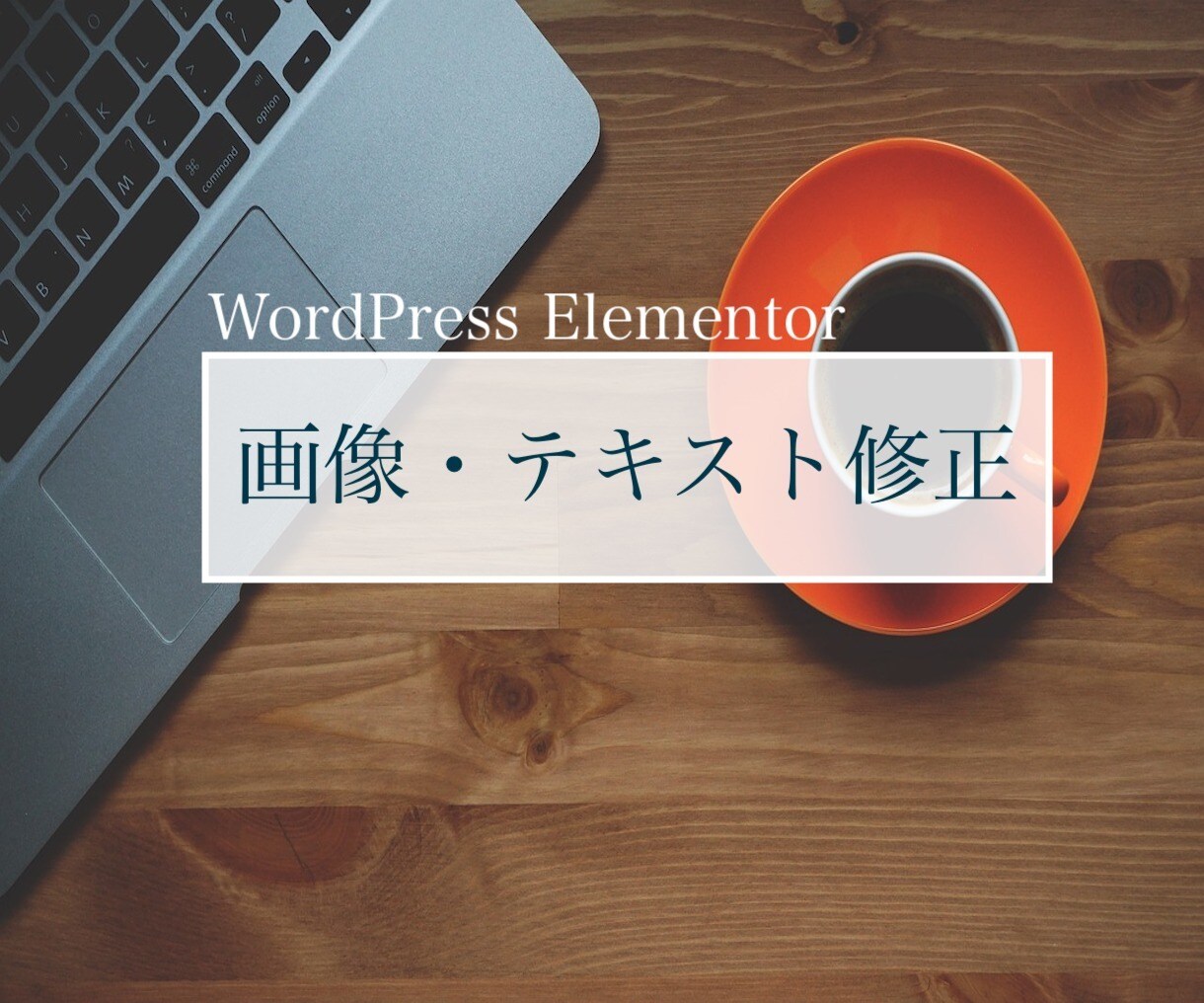 Elementorで作成されたページ修正します WordPress・Elementorの画像テキスト修正 イメージ1
