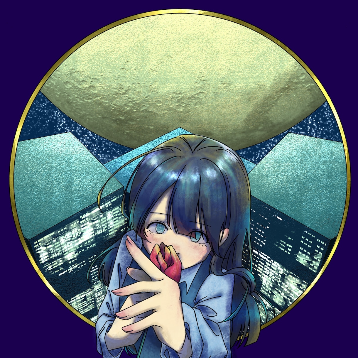 楽曲配信用のジャケットイラストを作成します 筆タッチの珍しいイラストをお求めならば是非こちらへ！ イメージ1