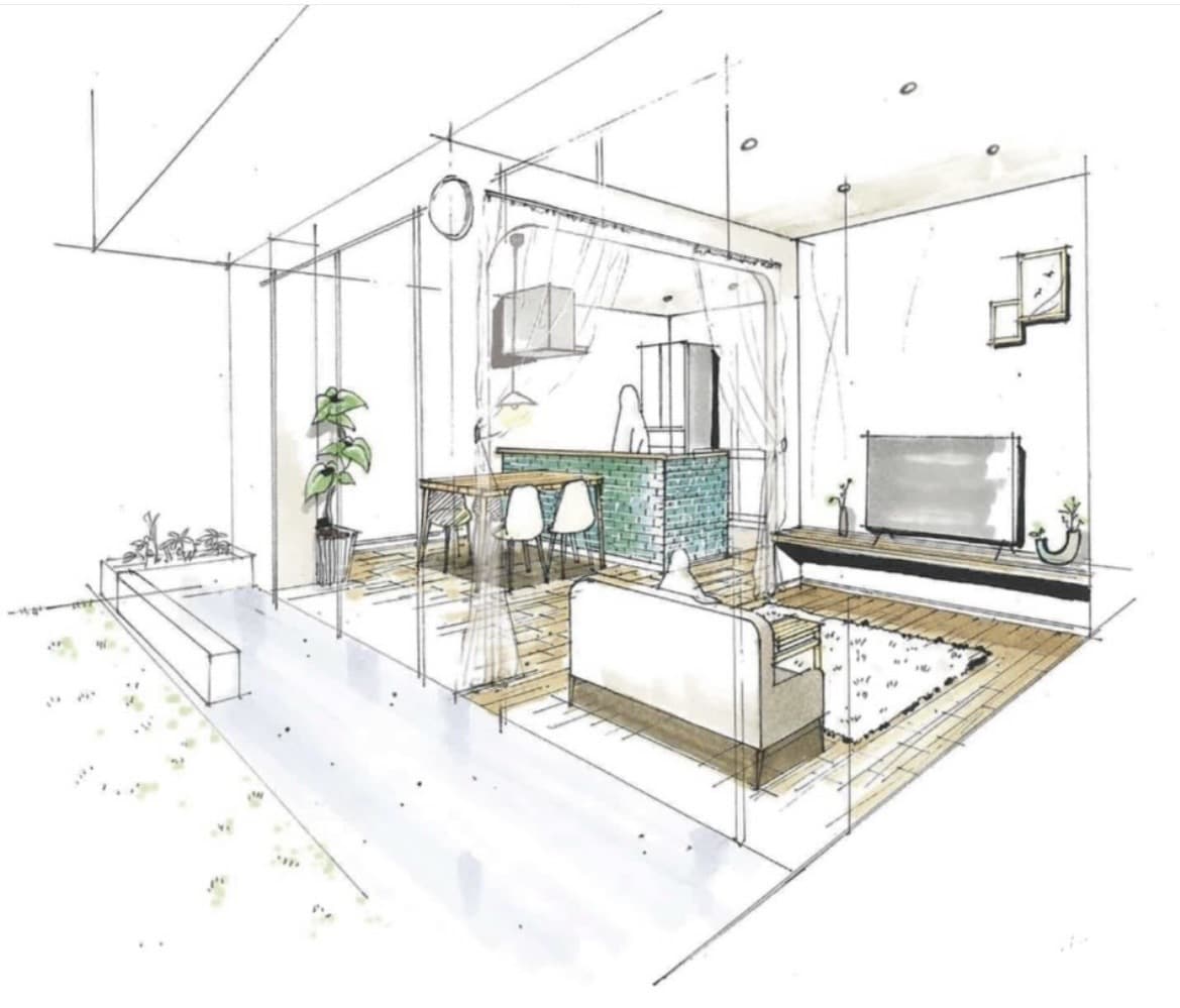 即レス◎現役パース屋が手描きの間取り図を作成します 現役不動産屋IC×パース屋が販売活動をサポートします。 イメージ5