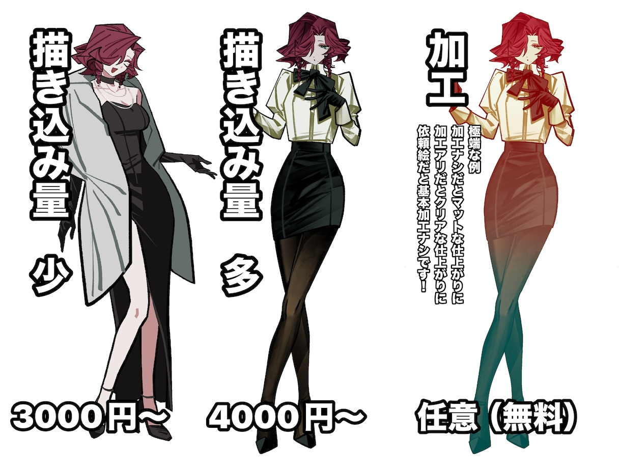 立ち絵制作いたします シンプルでパキッとした塗りでキャラを引き立たせます イメージ2