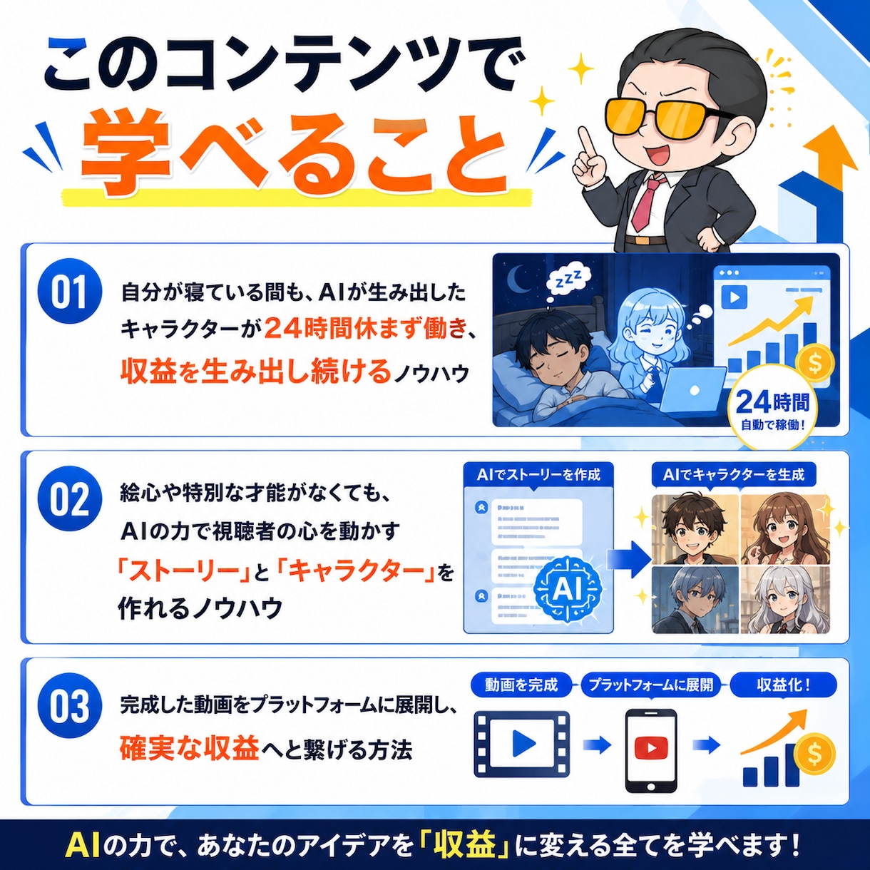 知識ゼロで24時間稼ぐ資産”を作るノウハウ教えます 【完全自動化】AIに丸投げで「AI漫画動画」攻略マニュアル イメージ5