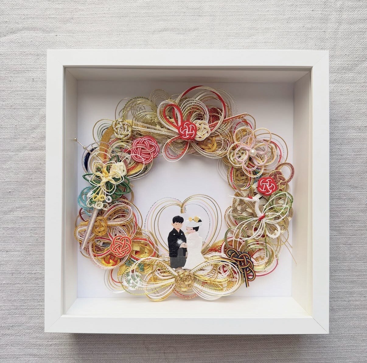 世界に一つだけの水引アートを製作いたします 結婚式や出産祝いで頂いた水引を新しい形に生まれ変わらせます イメージ8
