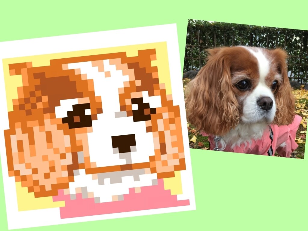 ワンちゃん猫ちゃんのドット絵似顔絵お作りいたします SNSや名刺イラスト、アイロンビーズ図案にもオススメです。 イメージ7