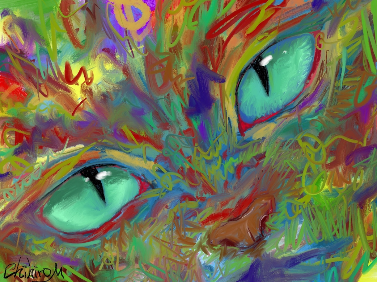 ペットの絵を個性的に心を込めてお描きします 画家兼デザイナーが独自の描写で瞳を中心に描かせて頂きます！ イメージ3