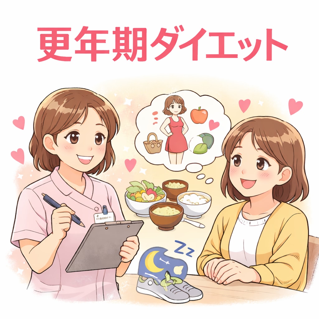 更年期ダイエット｜助産師が食事と生活習慣を整えます 無理な制限ではなく、食事と生活習慣を整えるダイエットサポート イメージ1
