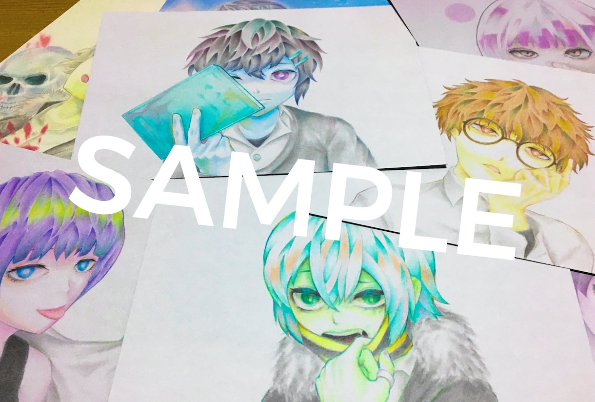 アナログからデジタルまで 目を引くイラスト描きます 展示、アイコン、宣伝用 何でもござれです！ イメージ3