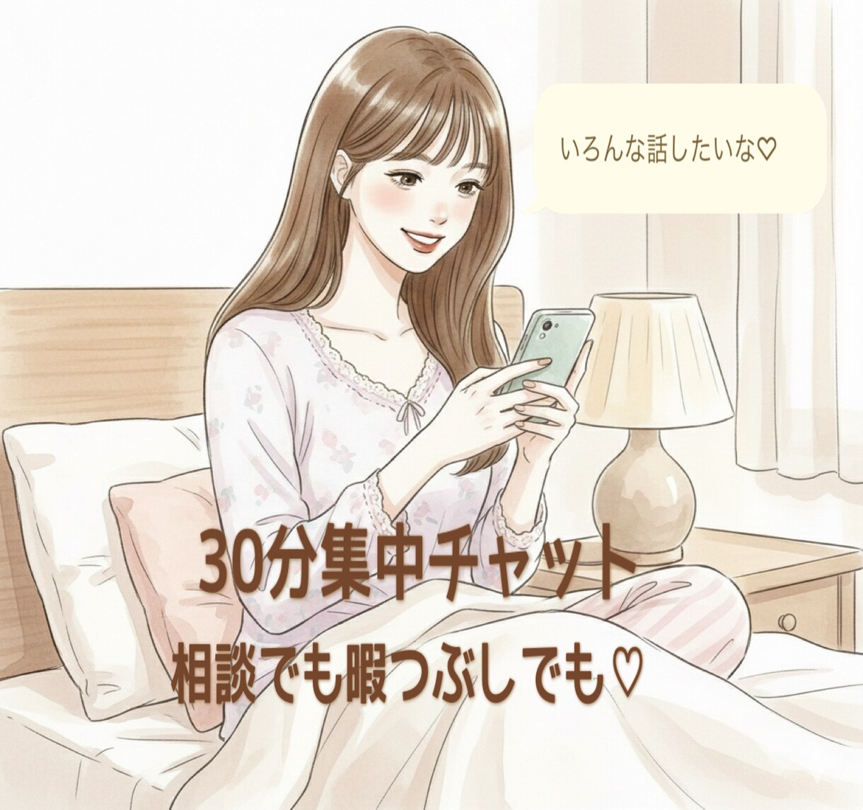 30分集中チャット！たくさんやり取りします 即レス！短時間でぎゅっと、テンポよくお話ししませんか？ イメージ1