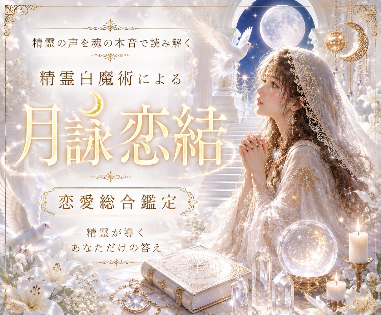 精霊との共鳴、あなたの恋の行方を読み解きます 精霊白魔術で、お相手様のお気持ちやお二人のご縁を読み解きます イメージ1