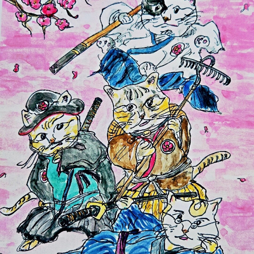 人物画、風景画を描きます 和風テイスト、色合いが得意です。 イメージ3