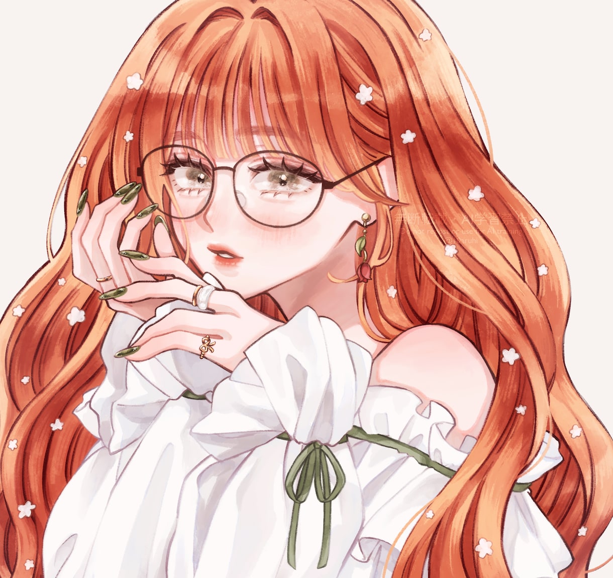 やわらかな厚塗り調の女の子イラストを制作いたします 商用利用料込み｜アイコン・サムネ・MV・配信背景・一枚絵など イメージ1