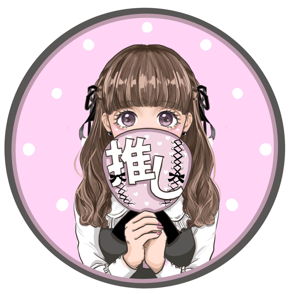 SNS用かわいいアイコン制作します 推し活・オタ活用オリジナルアイコンの制作です♡ イメージ1