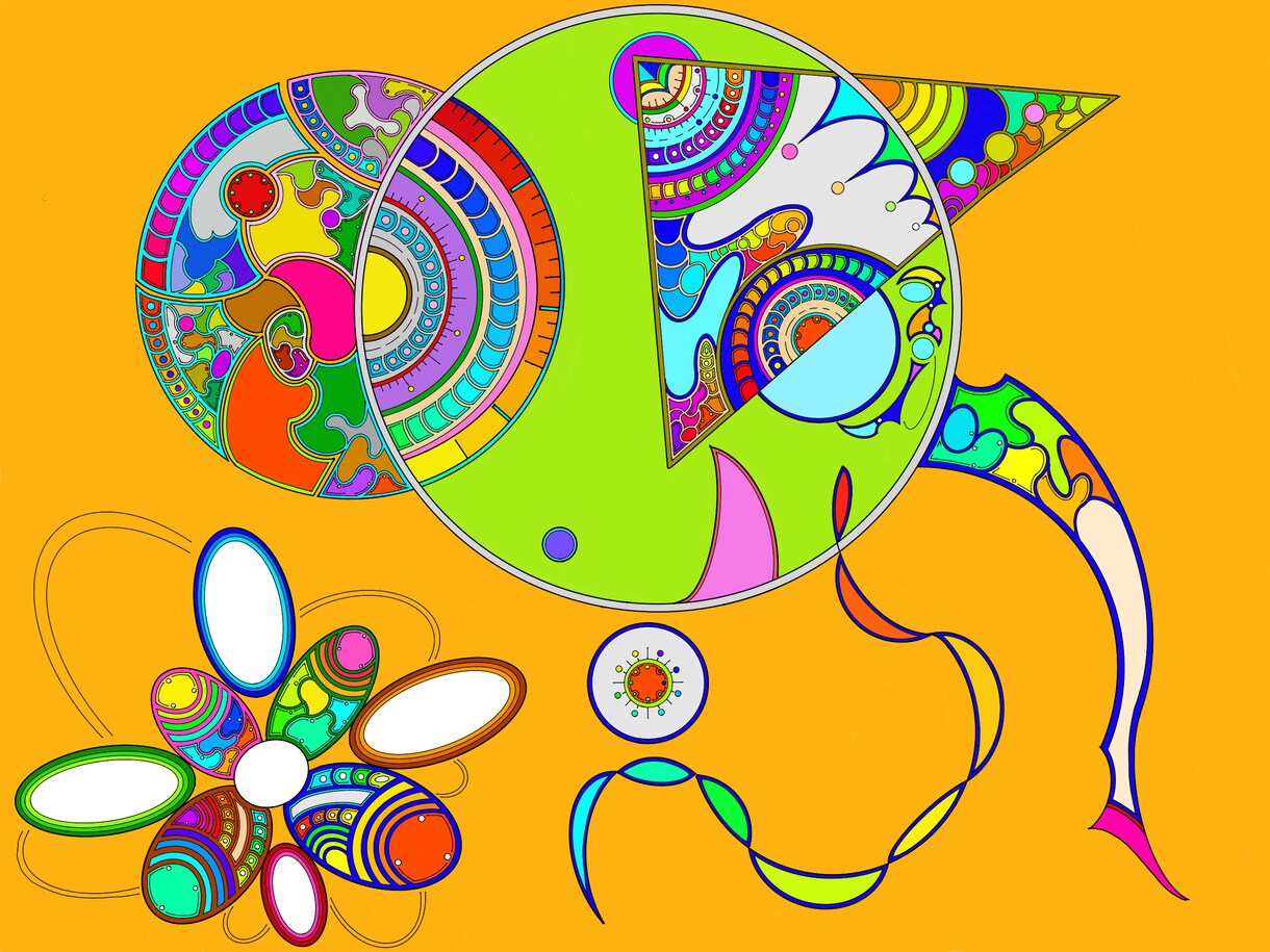 抽象画のイラスト描きます 色鮮やかな抽象画イラスト作成いたします。 イメージ4