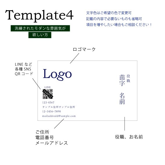 お任せしたい方！フォーマルな名刺作成します デザインのオーダーは面倒、そんな方にオススメ！ イメージ6