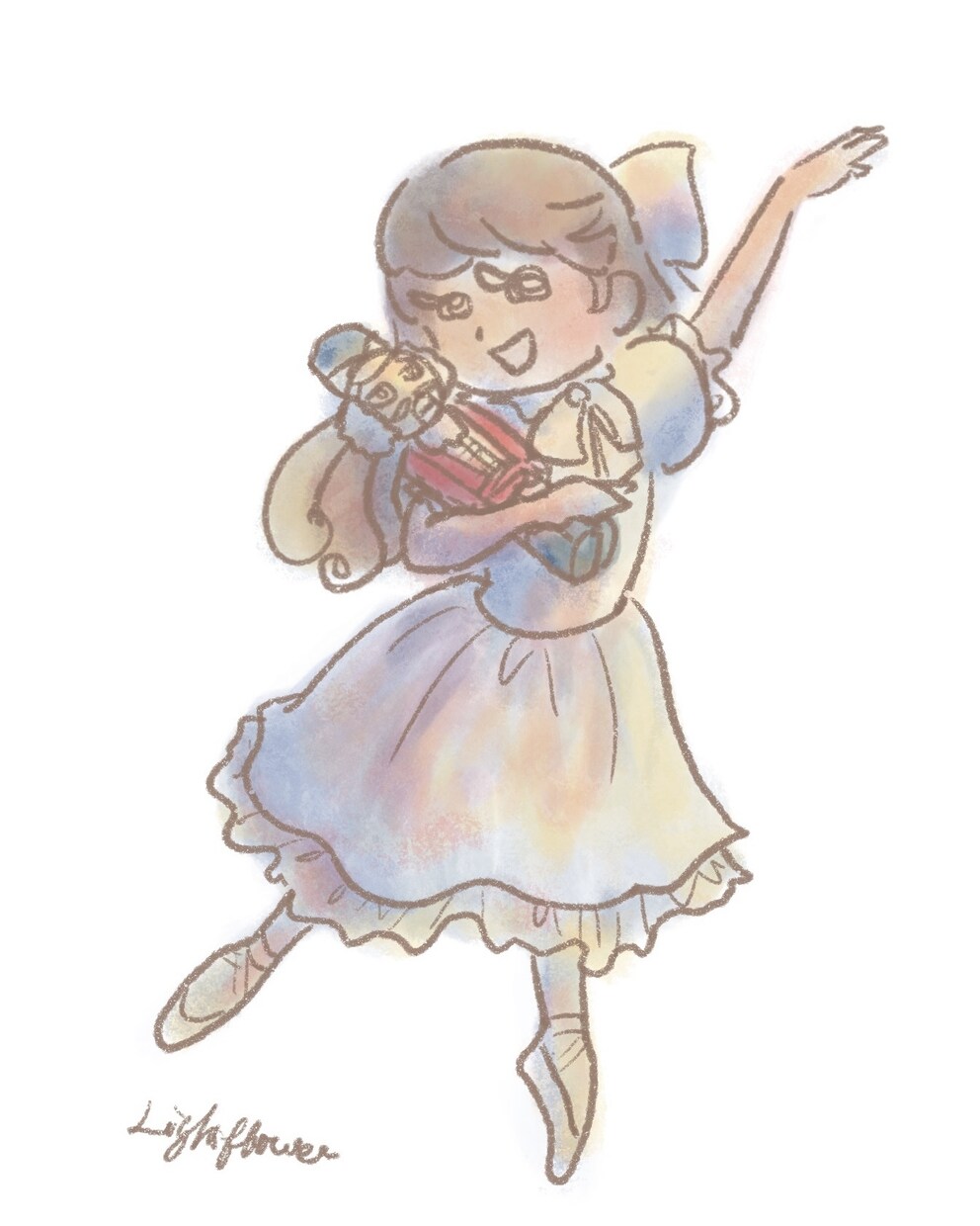 バレリーナのイラストを描きます プレゼント・SNSアイコンに最適です♪ イメージ5