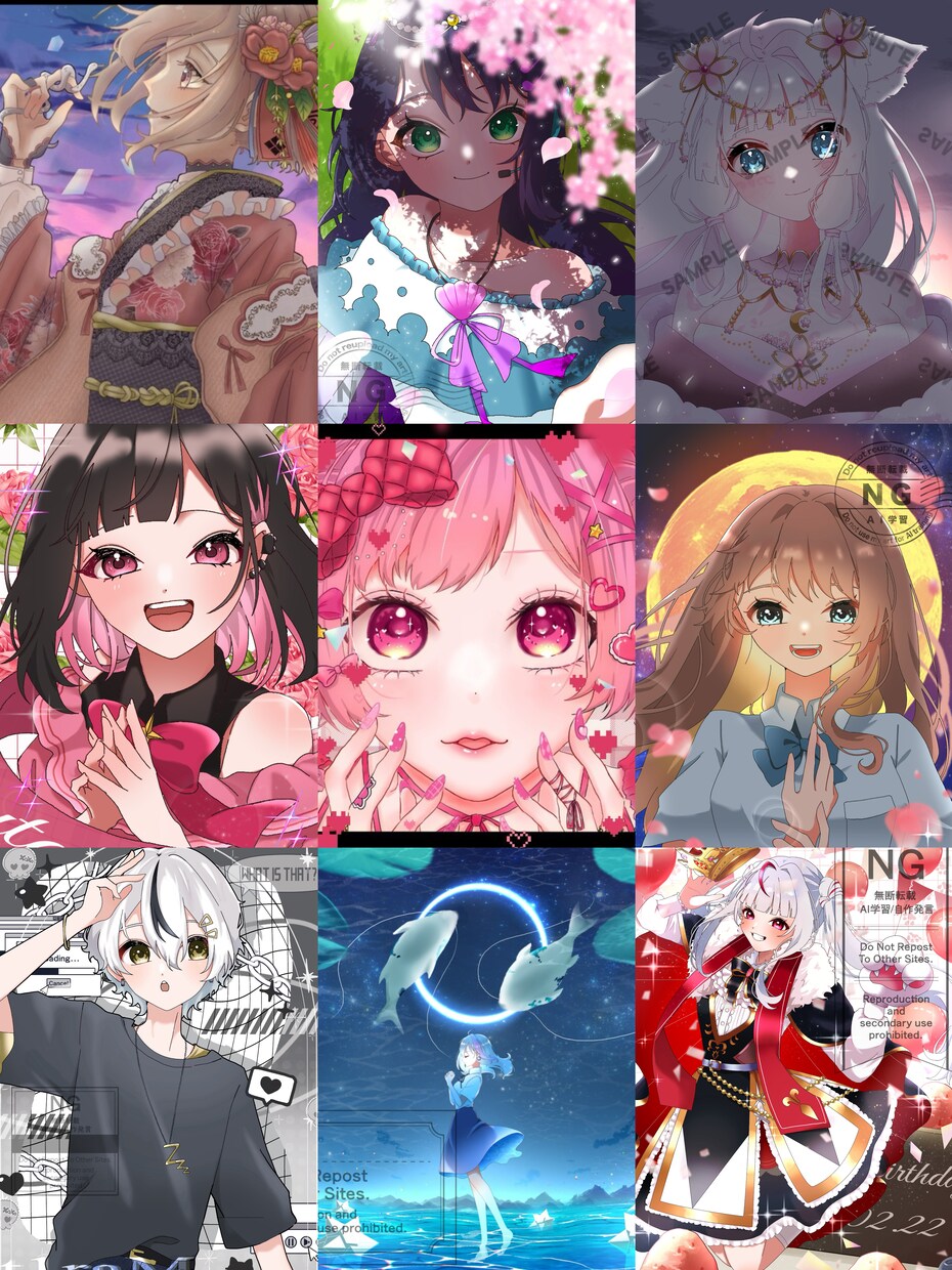 キラキラした可愛いイラストを描きます 見積もり大歓迎です！ぜひお声がけください！ イメージ10