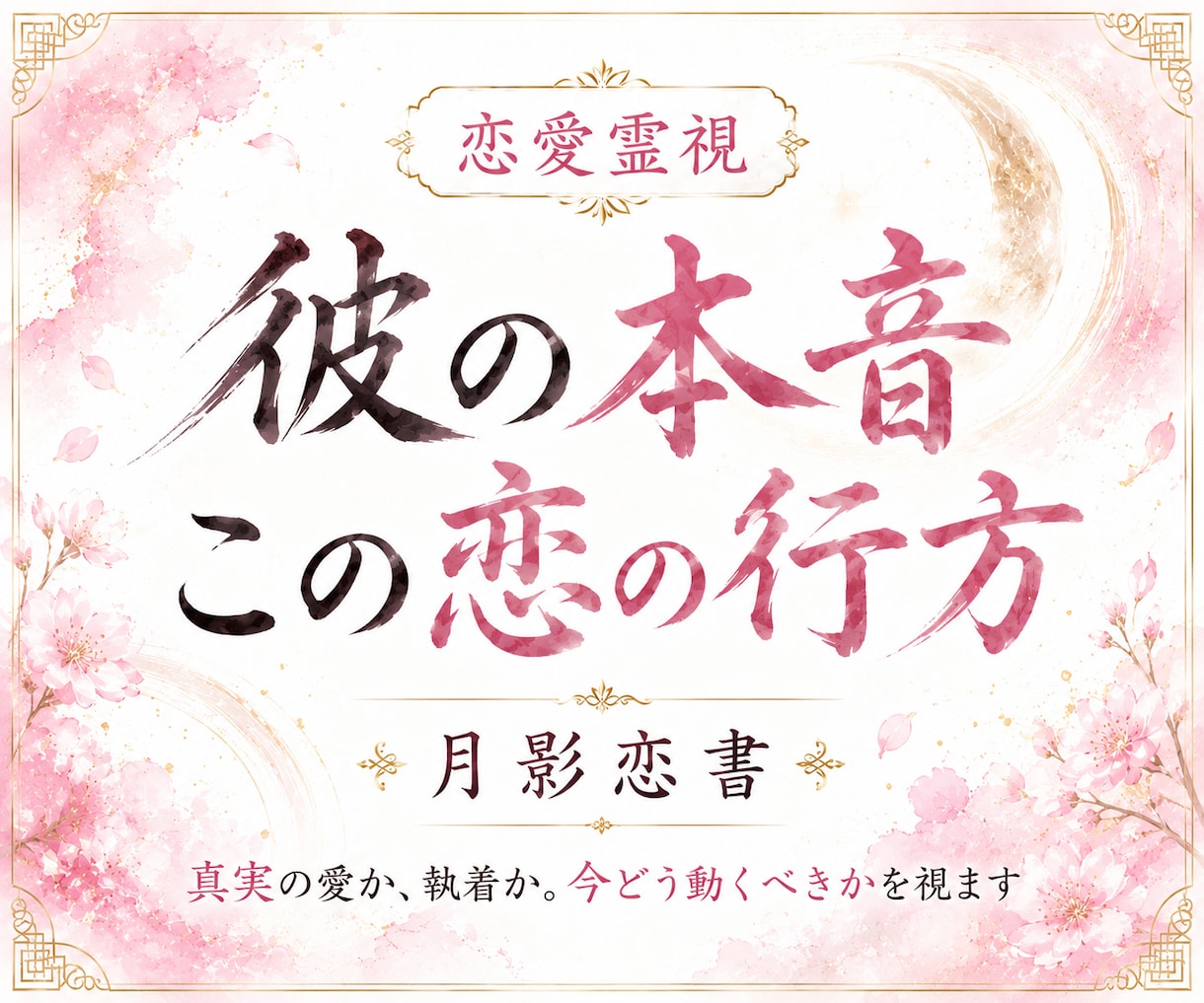恋愛霊視｜彼の本音とこの恋の行方を読み解きます 真実の愛か、執着か。彼の本音と今どう動くべきかを視ます イメージ1