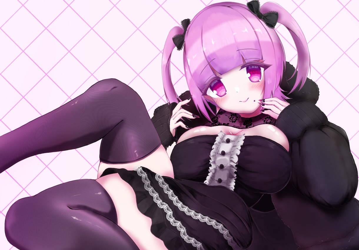 商用利用可！ダークで病み可愛い女の子描きます 甘いだけじゃない重病み可愛いが一番可愛い！ イメージ1