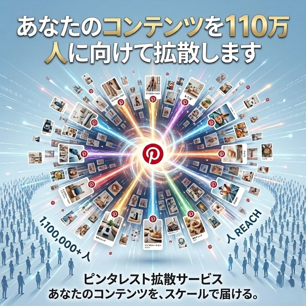 あなたのコンテンツを110万人に向けて拡散します 残り3名限定！！本物の集客プロによるピンタレスト拡散！ イメージ1