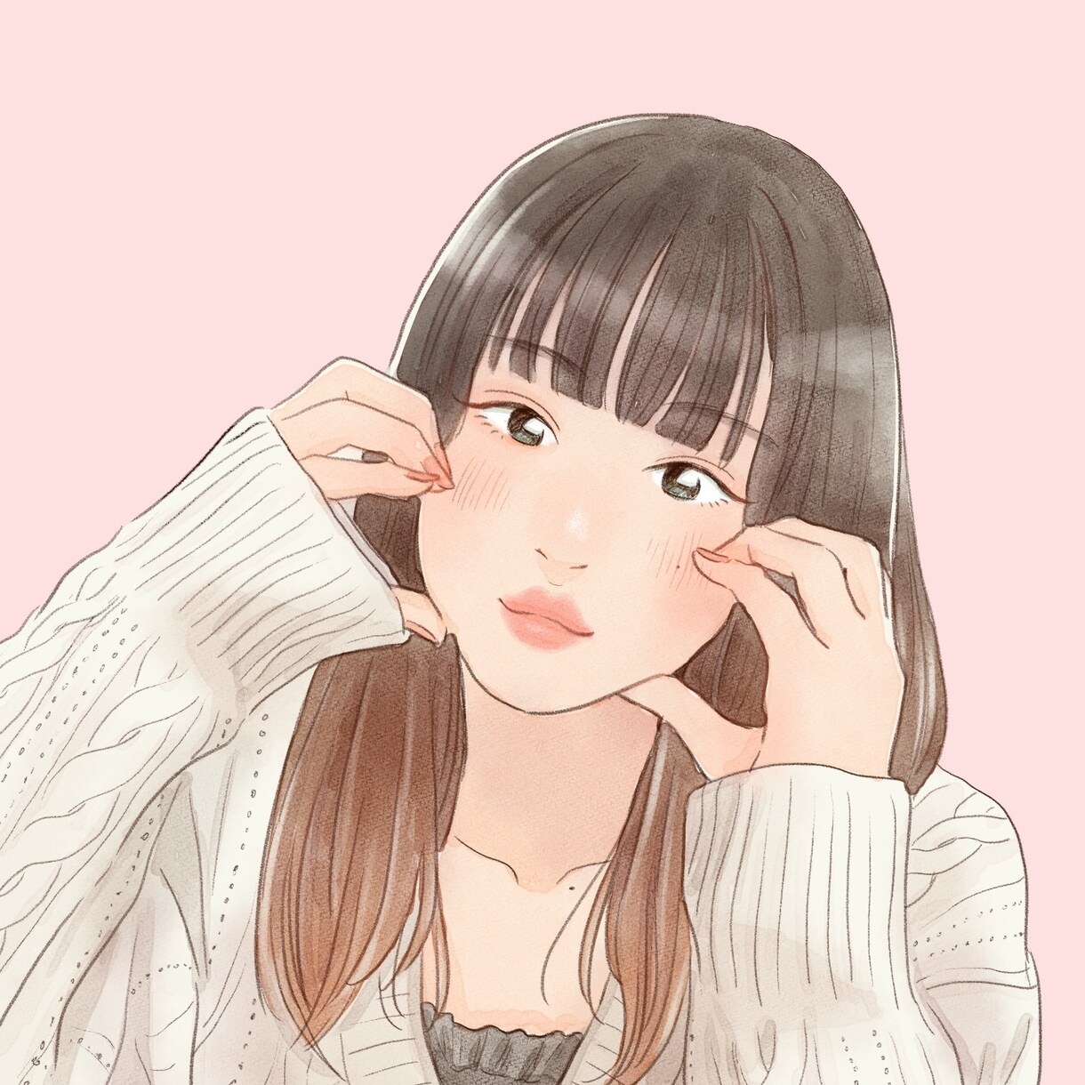 ほっこり優しい似顔絵描きます 水彩風で柔らかい雰囲気！アイコン利用にも。納期ご相談承ります イメージ1