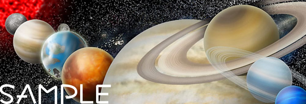 惑星&宇宙空間を描きます 写真の様でそうではない、柔らかくリアルな惑星達は如何ですか？ イメージ3