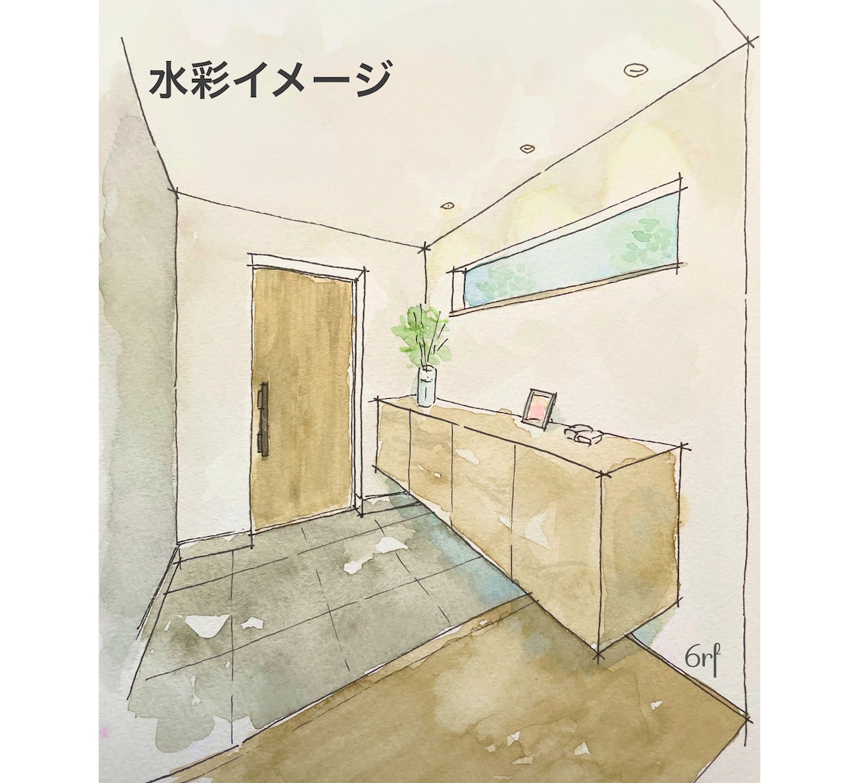 水彩やコピックで内観（外観）パースを描きます 建築士イラストレーターがイメージを形に イメージ4