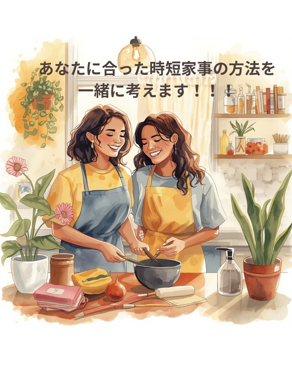 家事を時短＆効率化する方法を一緒に考えます 家事の時短で少しでも自分時間を作り、充実した毎日にしましょう イメージ1