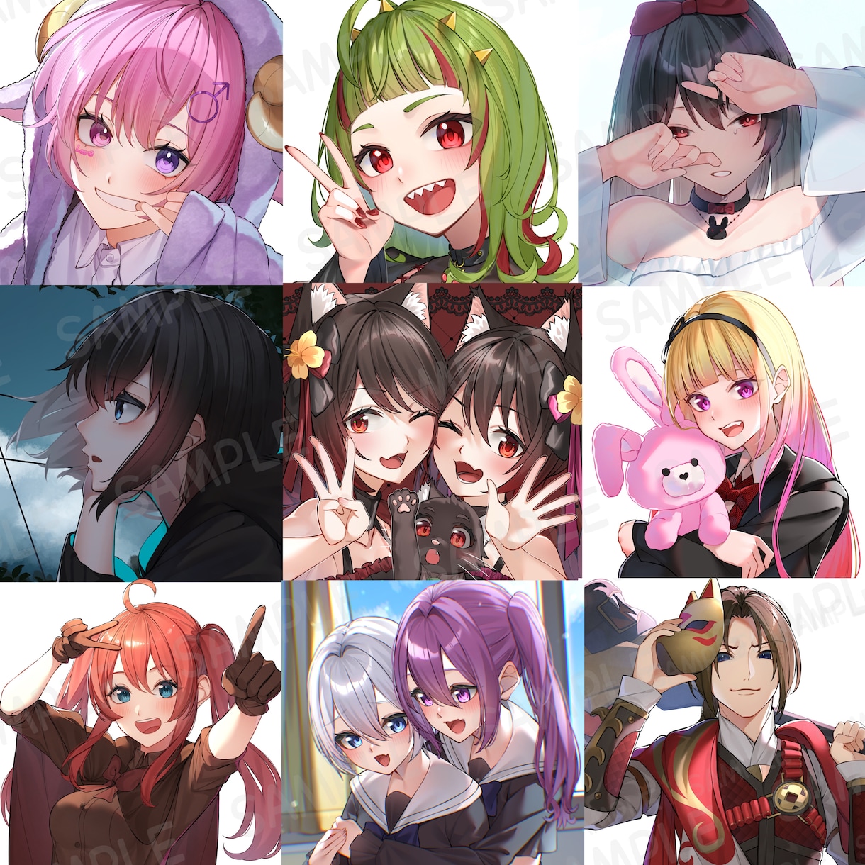 セール中!!イラスト全般制作いたします 顔周りから全身描写まで幅広く対応可能です！ イメージ3