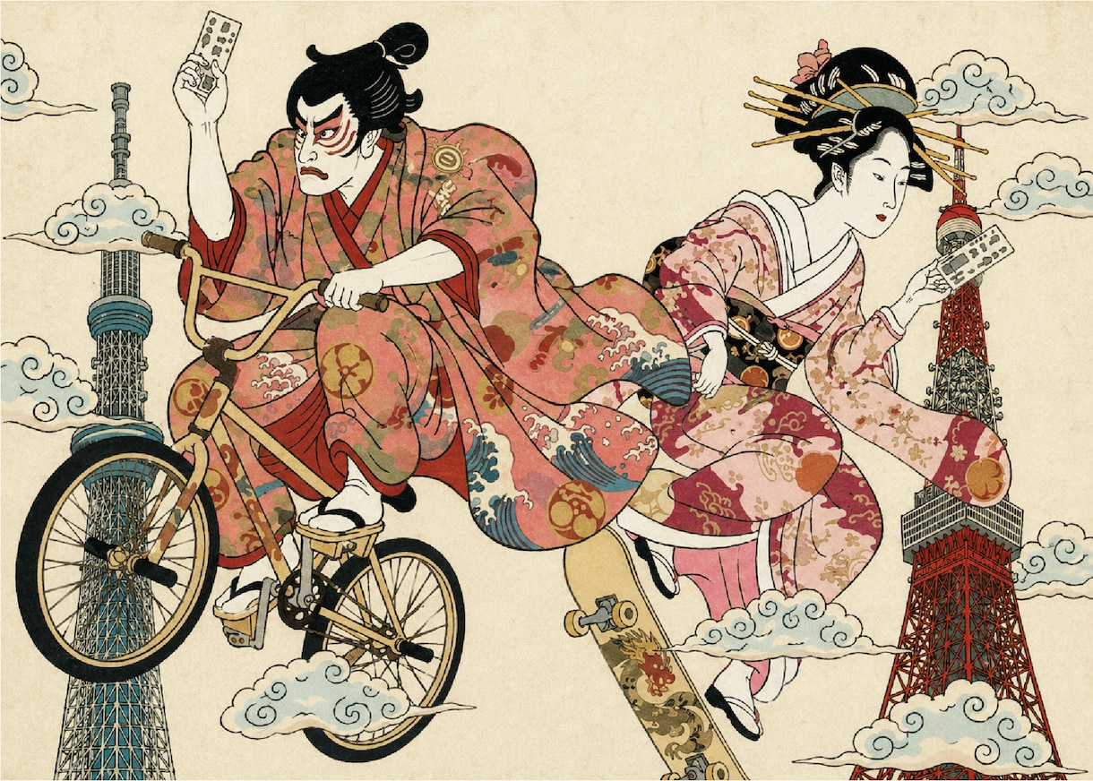 オリジナルの浮世絵風イラスト制作します 実績800件以上！伝統と遊び心を融合した浮世絵風イラスト制作 イメージ2
