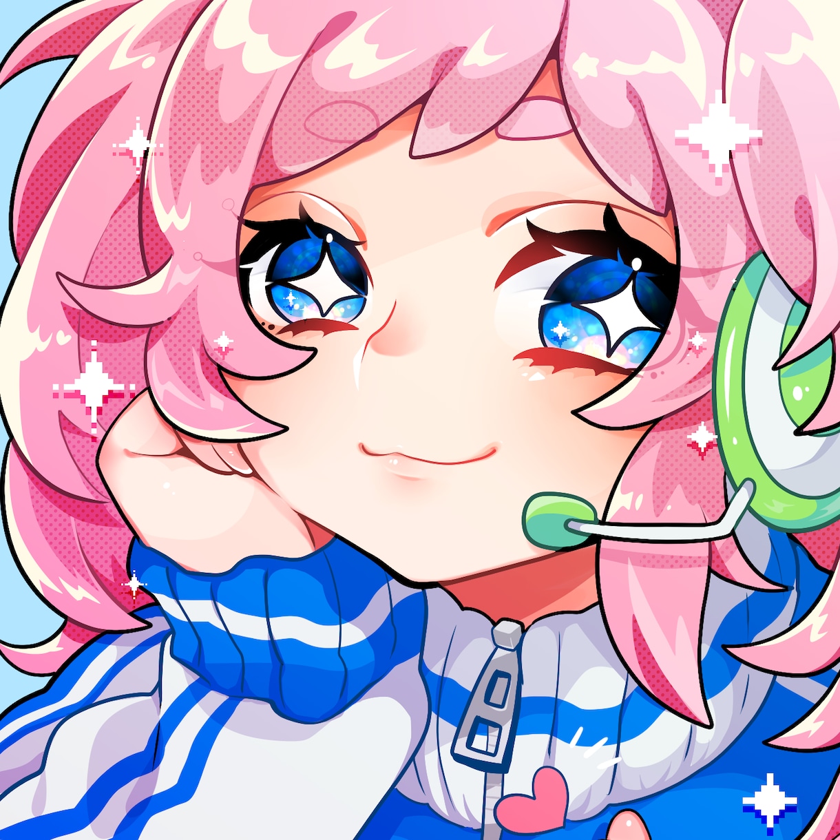 POP＆CUTE‼個性的なアイコンお描きします 派手にビビットなイラストおまかせください！ イメージ1