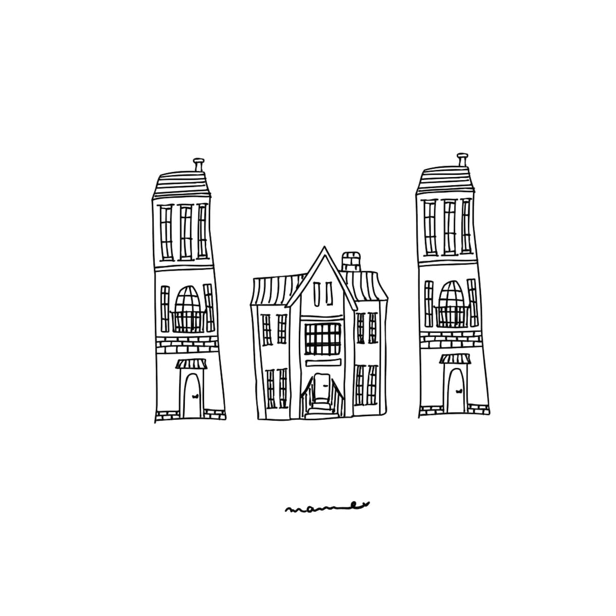 建物イラスト描きます おしゃれな線画アート、挿絵などにどうぞ イメージ6