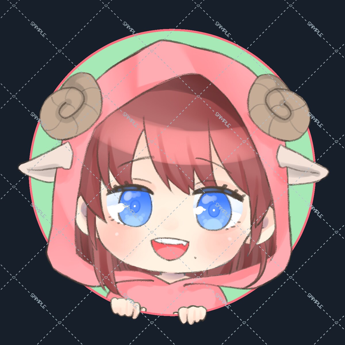 選べてかわいいパーカー量産アイコン描きます 選べるけもみみパーカー！色も選べて組み合わせで雰囲気かわる！ イメージ8