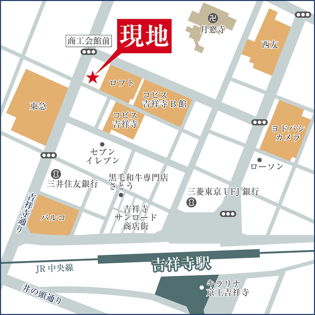 Illustoratorで地図・案内図作成します チラシ・HP・看板等広告制作に！現地案内をスムーズにします！ イメージ3