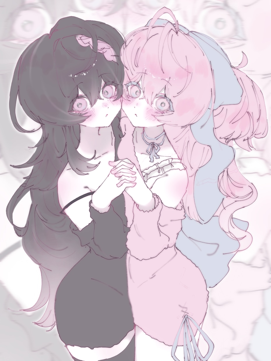 ふわふわゆるっとした雰囲気のイラスト描きます 淡く甘いゆるふわなタッチでお描きします♩ イメージ2