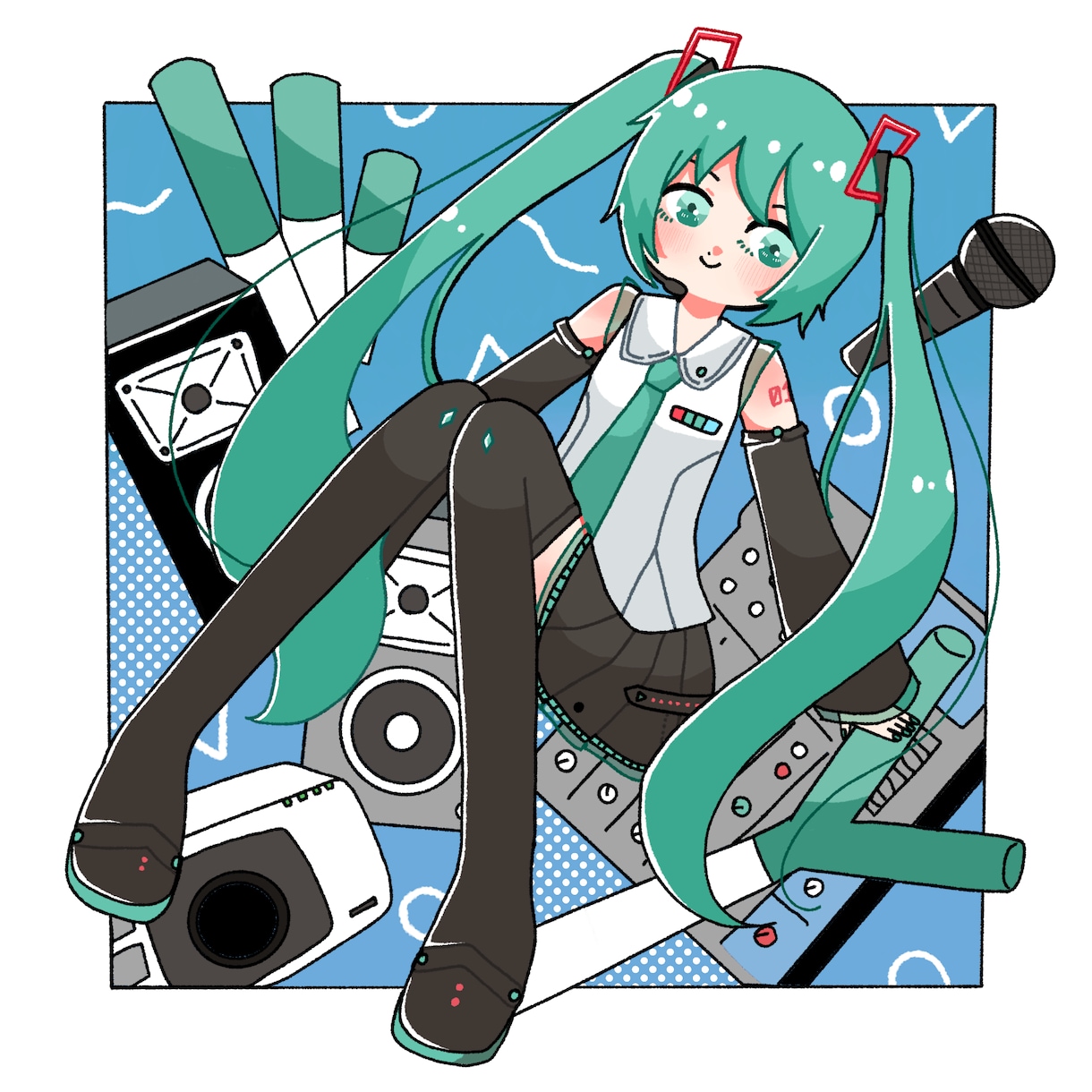 CDジャケット用イラストかきます 最短即日納品◎ポップなイメージの楽曲にピッタリ！ イメージ2