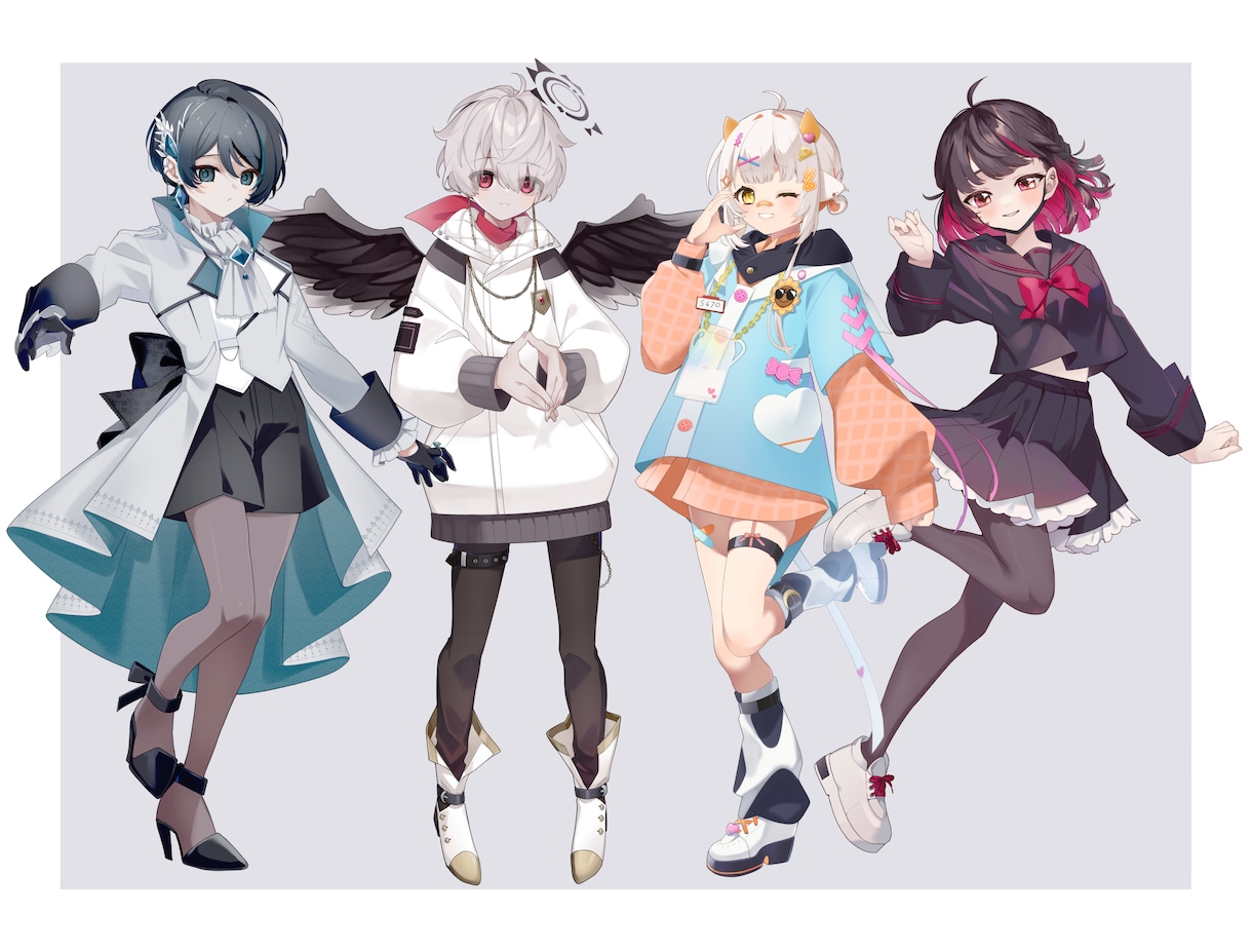 中性キャラ特化でアナタのお姿をデザイン致します キャラデザ、キービジュアル、MV用立ち絵 etc. イメージ1