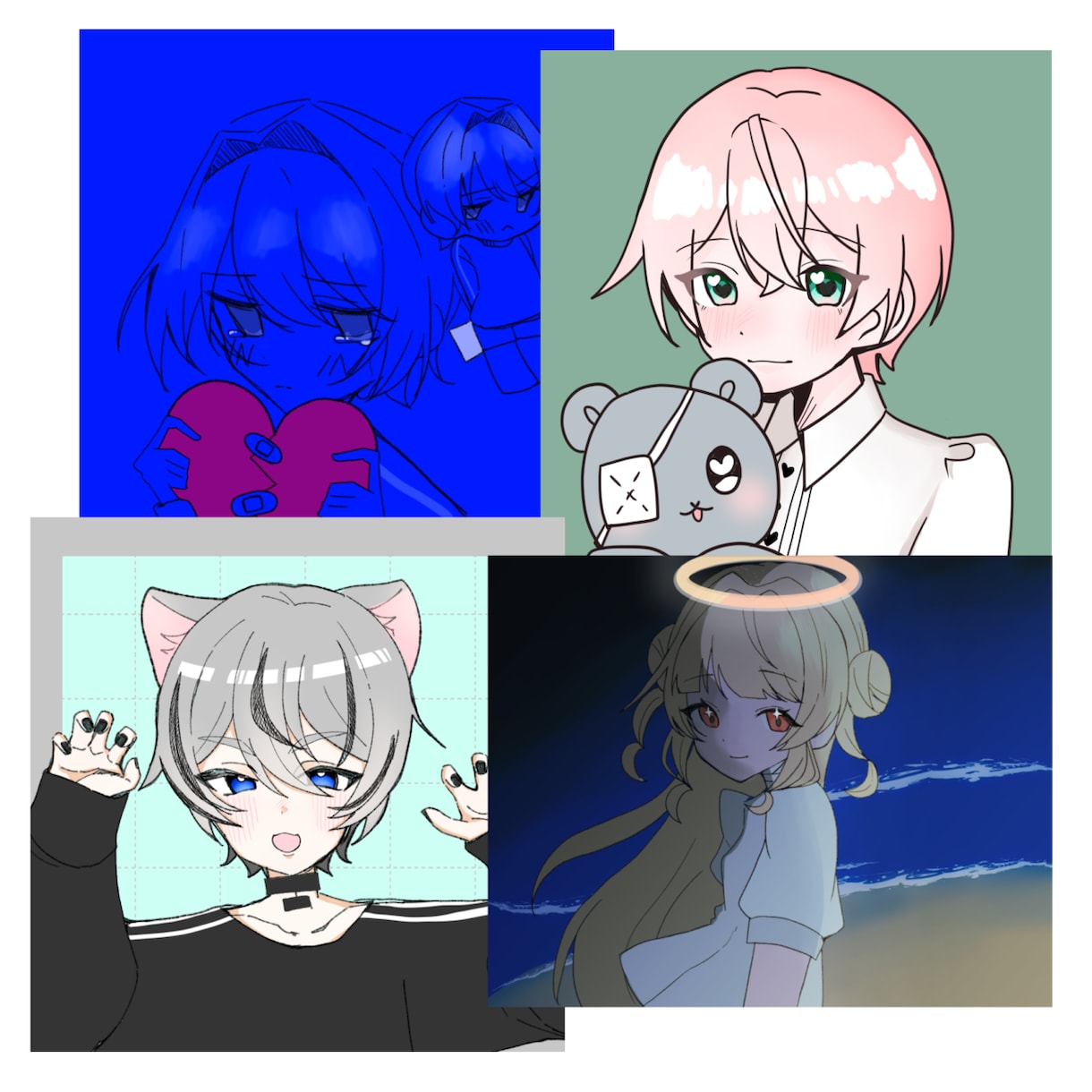 安価で一枚絵、アイコンなんでも描きます アニメ塗りの可愛い男の子、女の子のイラスト描きます！ イメージ4