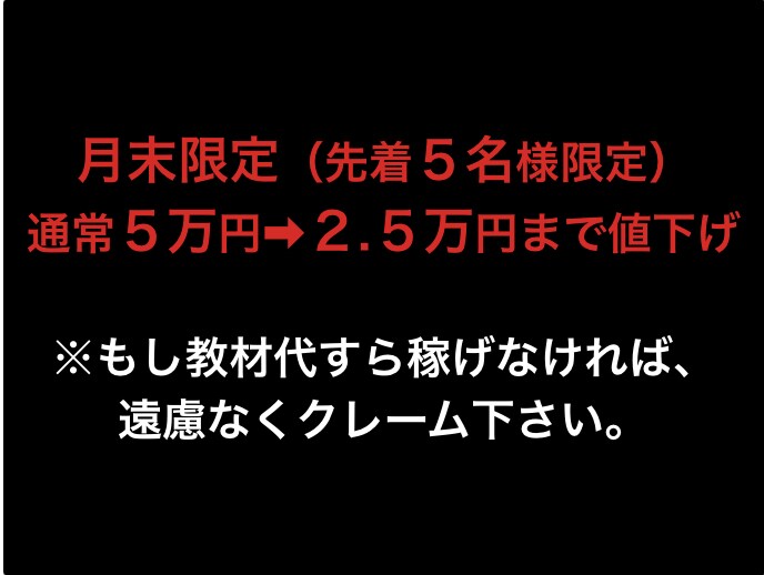 半額中｜0→最短で月収100万円を突破して貰います 『ようやく公開できる・・・』という気持ちでいっぱいです。 イメージ1