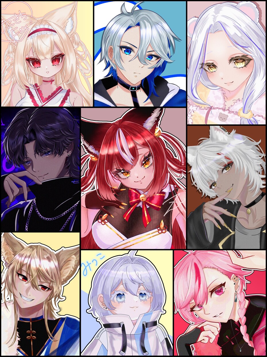 ご要望に合わせたイラストを格安で描きます Vtuber向け‼アイコンや歌みたのサムネ等イラストを制作‼ イメージ7